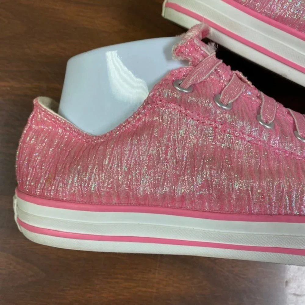 Converse All Star Chuck Taylor Low Top Shimmer Sneakers, size J‎ 5.5, W 7, EU 38